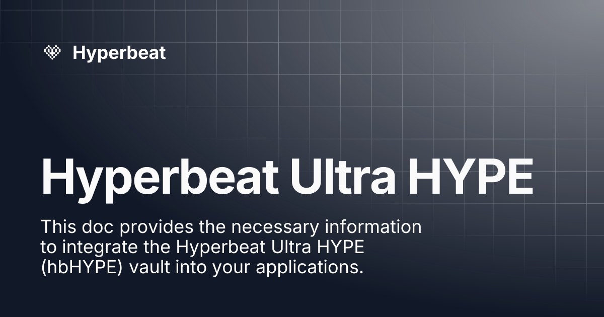 Hyperbeat Ultra HYPE | Hyperbeat
